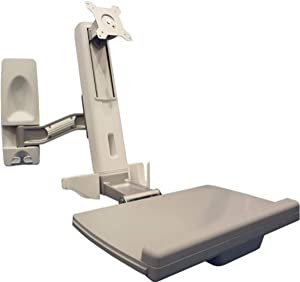 Amer Networks AMR1WS SIT Stand Wall Mounted Computer Workstation System. Features Include TILT,Swivel - Dealtargets.com